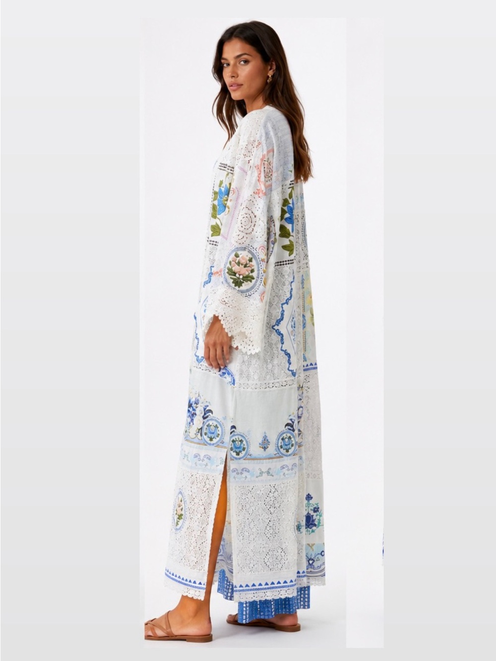 Camilla My homespun heart flare sleeve kimono duster - Picture 4 of 15